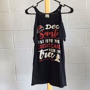 Color bear black tee w shoulder cut outs
